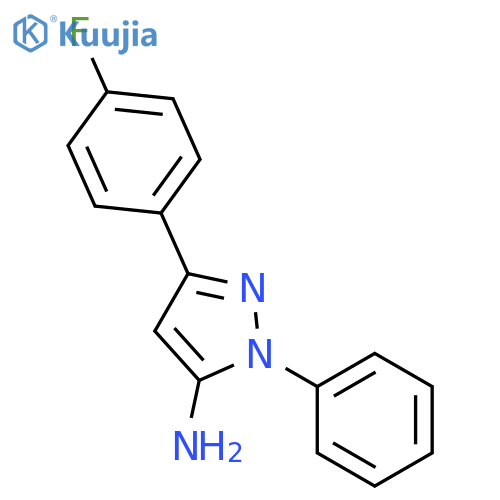 3-(4-Fluorophenyl)-1-phenyl-1H-pyrazol-5-amine structure