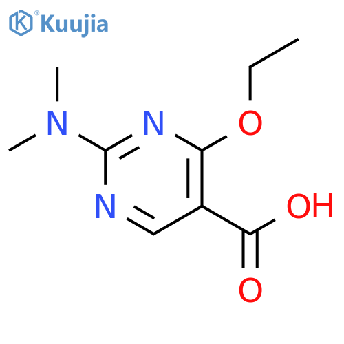 5-PYRIMIDINECARBOXYLIC ACID, 2-(DIMETHYLAMINO)-4-ETHOXY- structure