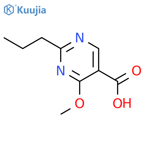 5-Pyrimidinecarboxylic acid, 4-methoxy-2-propyl- structure
