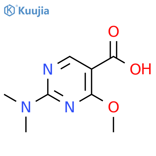 2-(Dimethylamino)-4-methoxypyrimidine-5-carboxylic Acid structure
