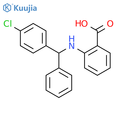 Benzoic acid,2-[[(4-chlorophenyl)phenylmethyl]amino]- structure