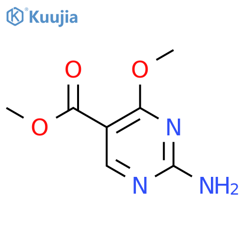 5-Pyrimidinecarboxylic acid, 2-amino-4-methoxy-, methyl ester structure