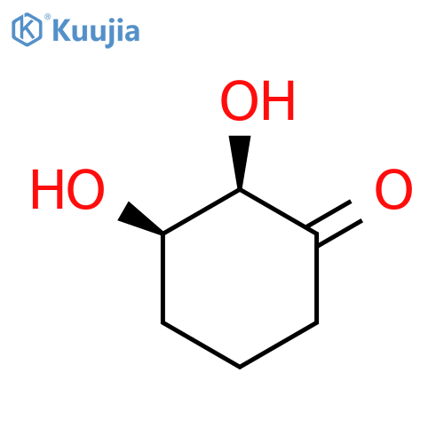 Cyclohexanone, 2,3-dihydroxy-, (2R,3R)-rel- structure