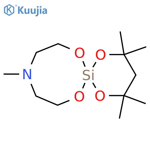 2,2,4,4,10-pentamethyl-1,5,7,13-tetraoxa-10-aza-6-silaspiro[5.7]tridecane structure