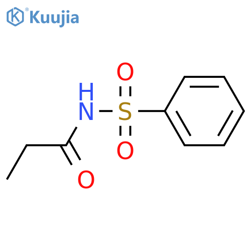PROPANAMIDE, N-(PHENYLSULFONYL)- structure
