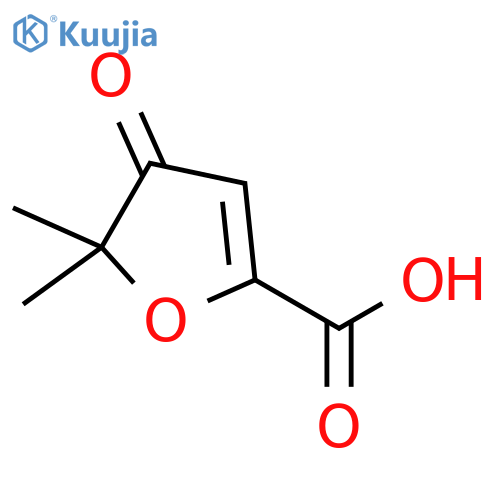 5,5-dimethyl-4-oxo-4,5-dihydrofuran-2-carboxylic acid structure