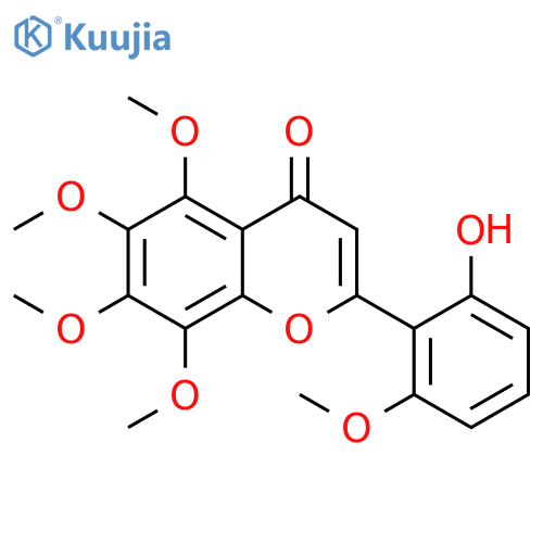 4H-1-Benzopyran-4-one,2-(2-hydroxy-6-methoxyphenyl)-5,6,7,8-tetramethoxy- structure