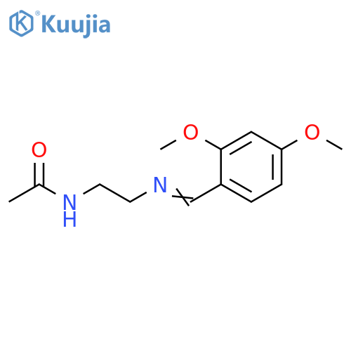 Acetamide, N-[2-[[(2,4-dimethoxyphenyl)methylene]amino]ethyl]- structure