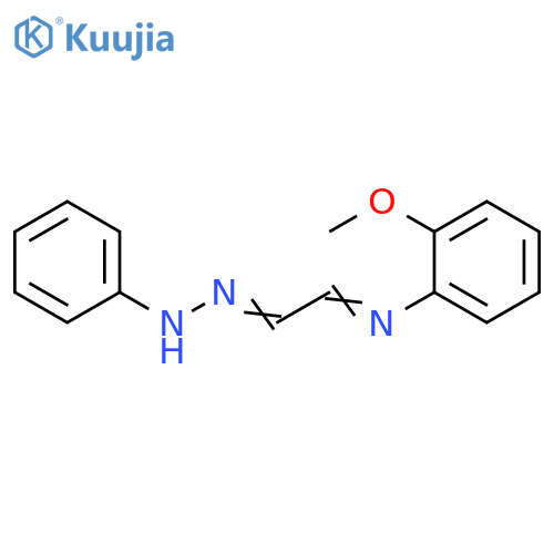 Acetaldehyde, [(2-methoxyphenyl)imino]-, phenylhydrazone structure