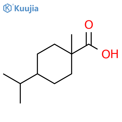 1-Methyl-4-(propan-2-yl)cyclohexane-1-carboxylic acid structure