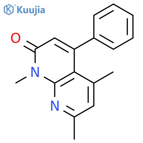 1,8-Naphthyridin-2(1H)-one, 1,5,7-trimethyl-4-phenyl- structure