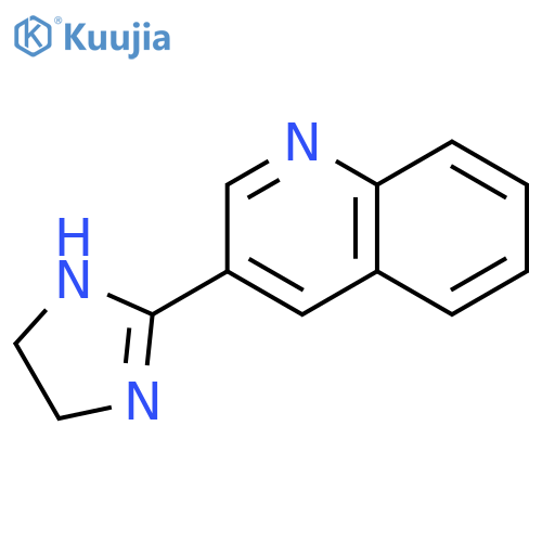 QUINOLINE, 3-(4,5-DIHYDRO-1H-IMIDAZOL-2-YL)- structure