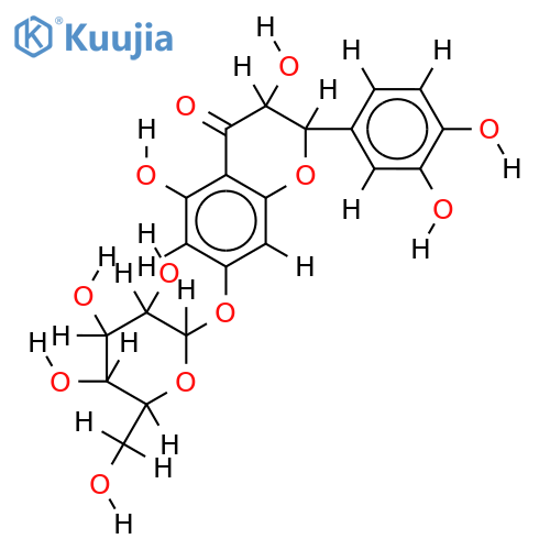 7-O-alpha-D-Glycopyranoside-3,3',4',5,7-Pentahydroxyflavanone structure