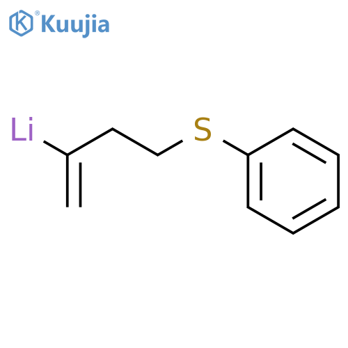 Lithium, [1-methylene-3-(phenylthio)propyl]- structure
