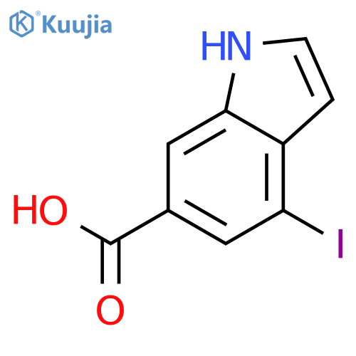 4-Iodo-1H-indole-6-carboxylic acid structure