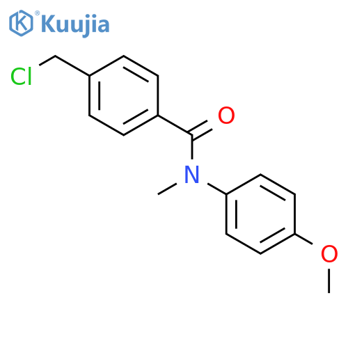 BENZAMIDE, 4-(CHLOROMETHYL)-N-(4-METHOXYPHENYL)-N-METHYL- structure