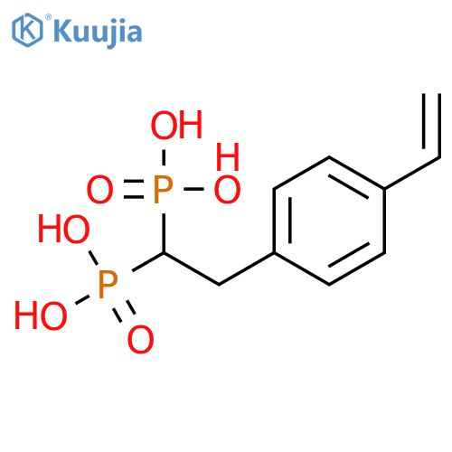 Phosphonic acid, [2-(4-ethenylphenyl)ethylidene]bis- structure