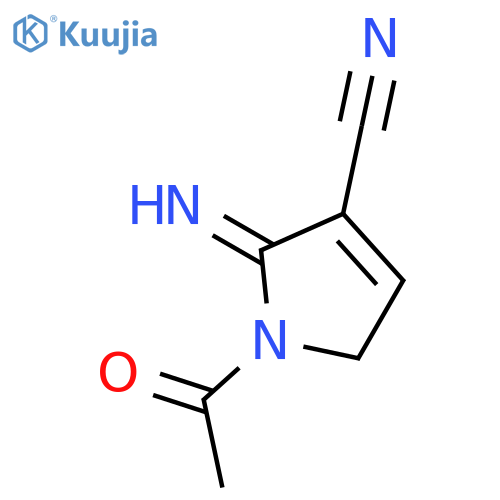 1H-Pyrrole-3-carbonitrile,1-acetyl-2,5-dihydro-2-imino- structure