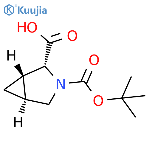 rel-(1S,2S,5R)-3-tert-butoxycarbonyl-3-azabicyclo[3.1.0]hexane-2-carboxylic acid structure