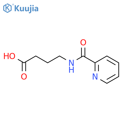 Butanoic acid, 4-[(2-pyridinylcarbonyl)amino]- structure