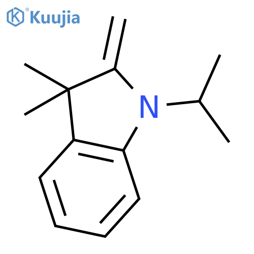 1H-Indole, 2,3-dihydro-3,3-dimethyl-2-methylene-1-(1-methylethyl)- structure