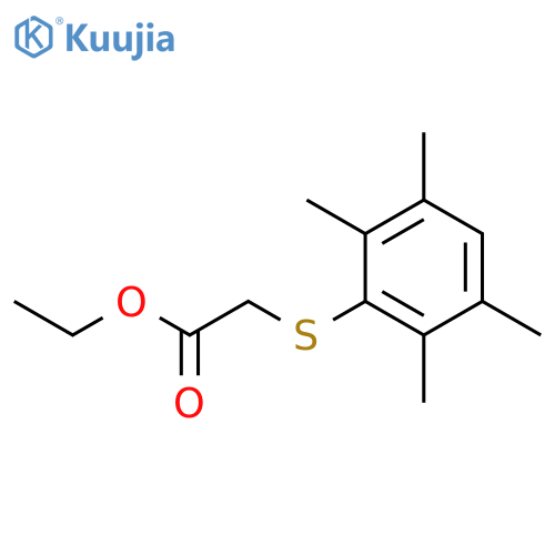 ethyl [(2,3,5,6-tetramethylphenyl)sulfanyl]acetate structure