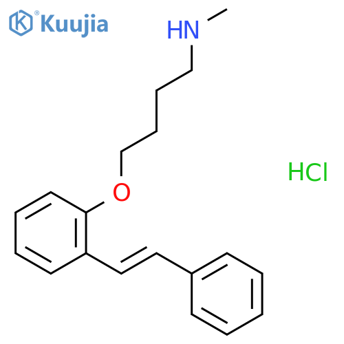 N-methyl-4-{2-[(E)-2-phenylethenyl]phenoxy}butan-1-amine hydrochloride structure