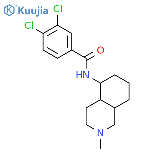 3,4-dichloro-N-[(4aR,8aS)-2-methyldecahydroisoquinolin-5-yl]benzamide structure