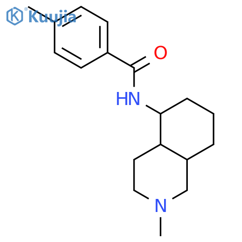 4-methyl-N-[(4aR,8aS)-2-methyldecahydroisoquinolin-5-yl]benzamide structure