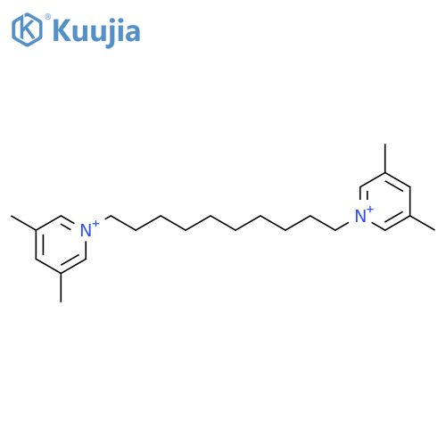 PYRIDINIUM, 1,1'-(1,10-DECANEDIYL)BIS[3,5-DIMETHYL- structure