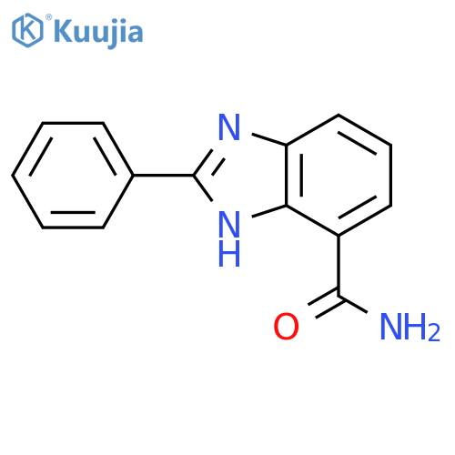 1H-Benzimidazole-4-carboxamide, 2-phenyl- structure