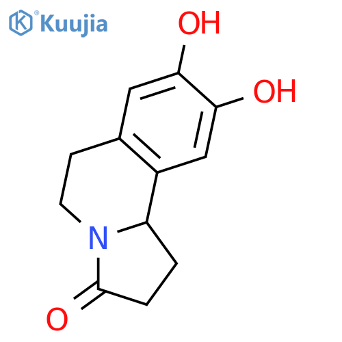 Pyrrolo[2,1-a]isoquinolin-3(2H)-one,1,5,6,10b-tetrahydro-8,9-dihydroxy-, (10bS)- structure
