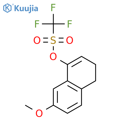 Methanesulfonic acid, 1,1,1-trifluoro-, 3,4-dihydro-7-methoxy-1-naphthalenyl ester structure