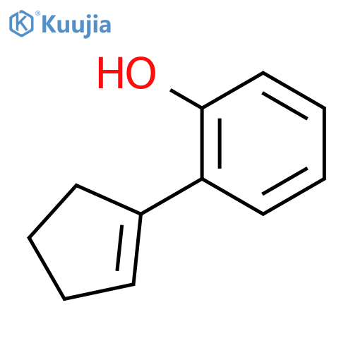 Phenol, 2-(1-cyclopenten-1-yl)- structure