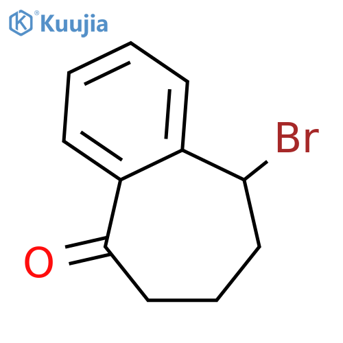 9-bromo-6,7,8,9-tetrahydrobenzo[7]annulen-5-one structure