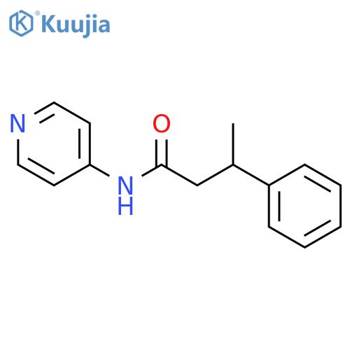 3-phenyl-N-(pyridin-4-yl)butanamide structure