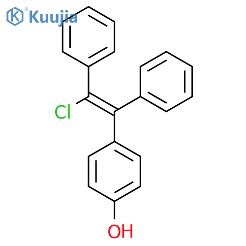 4-[(Z)-2-Chloro-1,2-diphenylethenyl]phenol structure