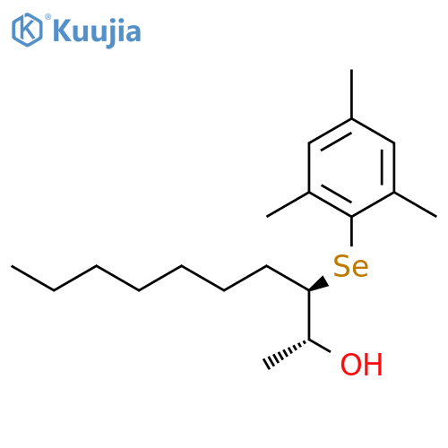 2-Decanol, 3-[(2,4,6-trimethylphenyl)seleno]-, (R*,R*)- structure