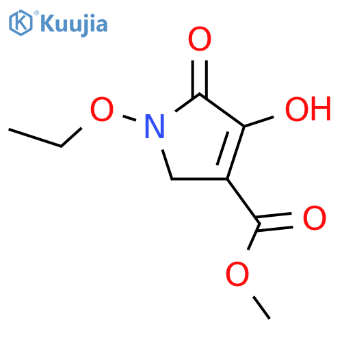 1H-Pyrrole-3-carboxylicacid, 1-ethoxy-2,5-dihydro-4-hydroxy-5-oxo-, methyl ester structure