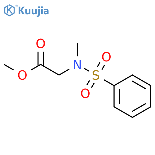 Methyl N-methyl-N-(phenylsulfonyl)glycinate structure