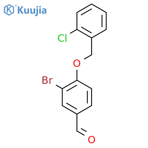 3-Bromo-4-[(2-chlorobenzyl)oxy]benzaldehyde structure