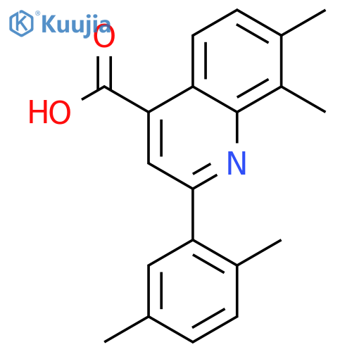 2-(2,5-Dimethylphenyl)-7,8-dimethylquinoline-4-carboxylic Acid structure