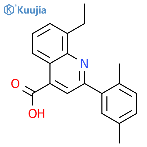 2-(2,5-Dimethylphenyl)-8-ethylquinoline-4-carboxylic Acid structure