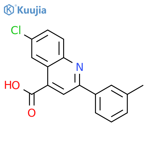 6-Chloro-2-(3-Methylphenyl)Quinoline-4-Carboxylic Acid structure