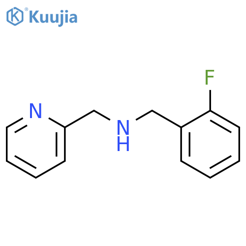 (2-Fluoro-benzyl)-pyridin-2-ylmethyl-amine structure
