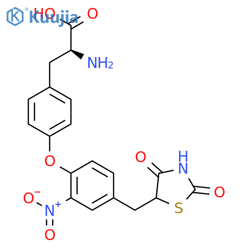 TYROSINE, O-[4-[(2,4-DIOXO-5-THIAZOLIDINYL)METHYL]-2-NITROPHENYL]- structure