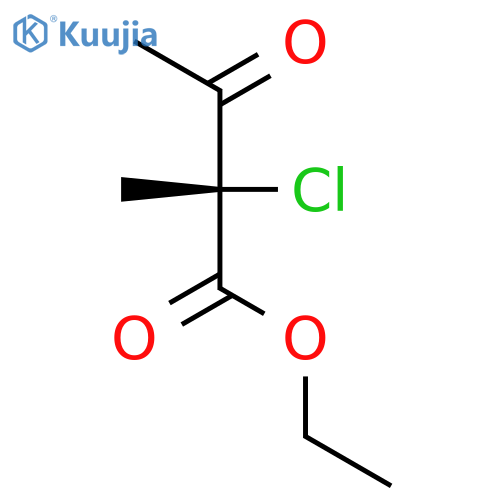 BUTANOIC ACID, 2-CHLORO-2-METHYL-3-OXO-, ETHYL ESTER, (2S)- structure