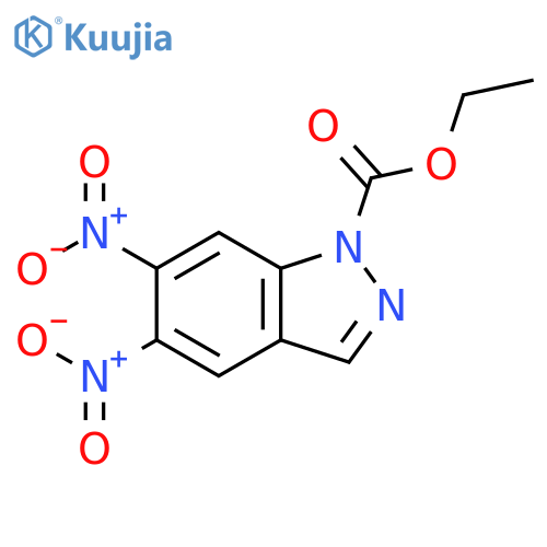 1H-Indazole-1-carboxylic acid, 5,6-dinitro-, ethyl ester structure