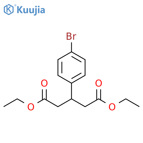Pentanedioic acid, 3-(4-bromophenyl)-, 1,5-diethyl ester structure