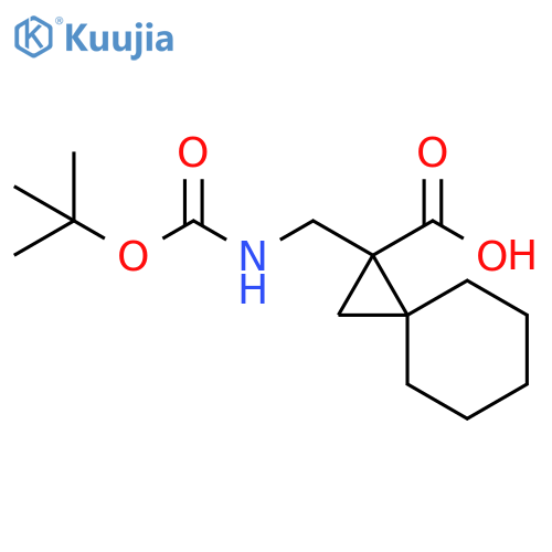 1-({[(tert-butoxy)carbonyl]amino}methyl)spiro[2.5]octane-1-carboxylic acid structure